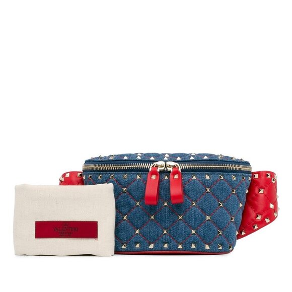 Valentino Denim Rockstud Spike BeltBag - Picture 10 of 10